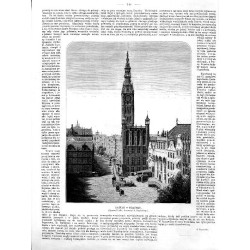 Ratusz w Gdańsku. Rysował Leski drzeworyt A. Regulskiego / "RATUSZ w GDAŃSKU. (Rysował Leski drzeworyt A. Regulskiego.)"