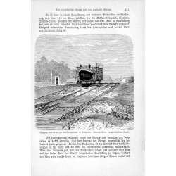 "Übergang vom Kanal zur Schiffwagenbahn bei Buchwalde. (Geneigte Ebene am oberländischen Kanal)."