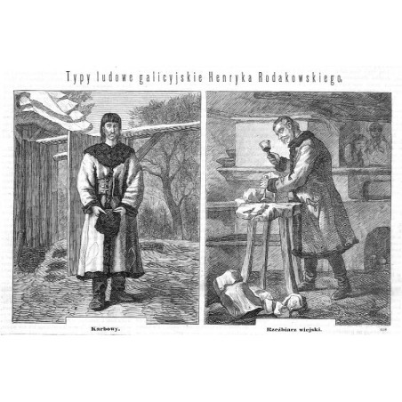 [1] "Karbowy." [2] "Rzeźbiarz wiejski. 408"