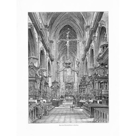 "Aus der Marienkirche in Krakau."