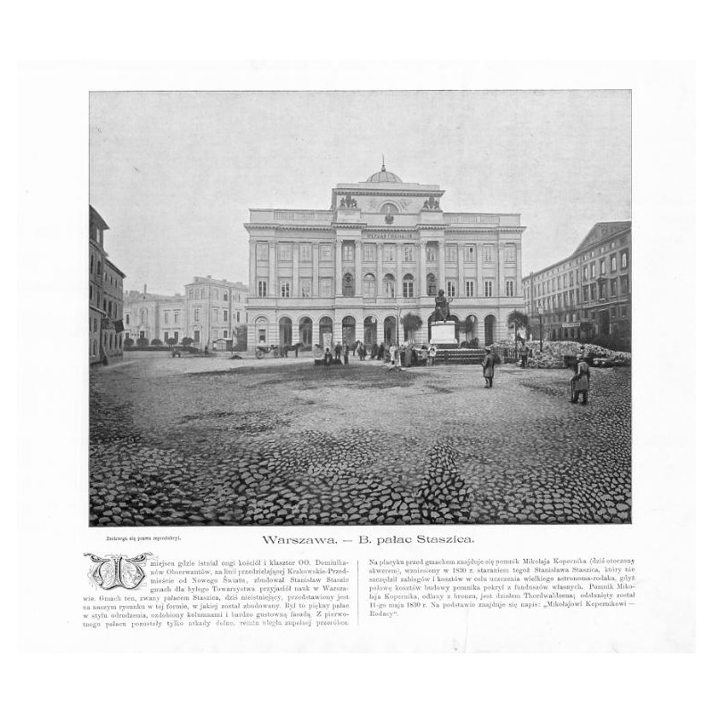 "Warszawa. - B. pałac Staszica."