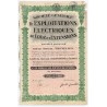 Łódzkie Towarzystwo Elektryczne S.A. Akcja zwykła bez wartości nominalnej Bruksela 31.12.1927 / "SOCIÉTÉ GÉNÉRALE D'EXPLOITATION