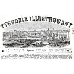 Panorama Warszawy - winieta tytułowa "Tygodnik Ilustrowany" 1859-1860