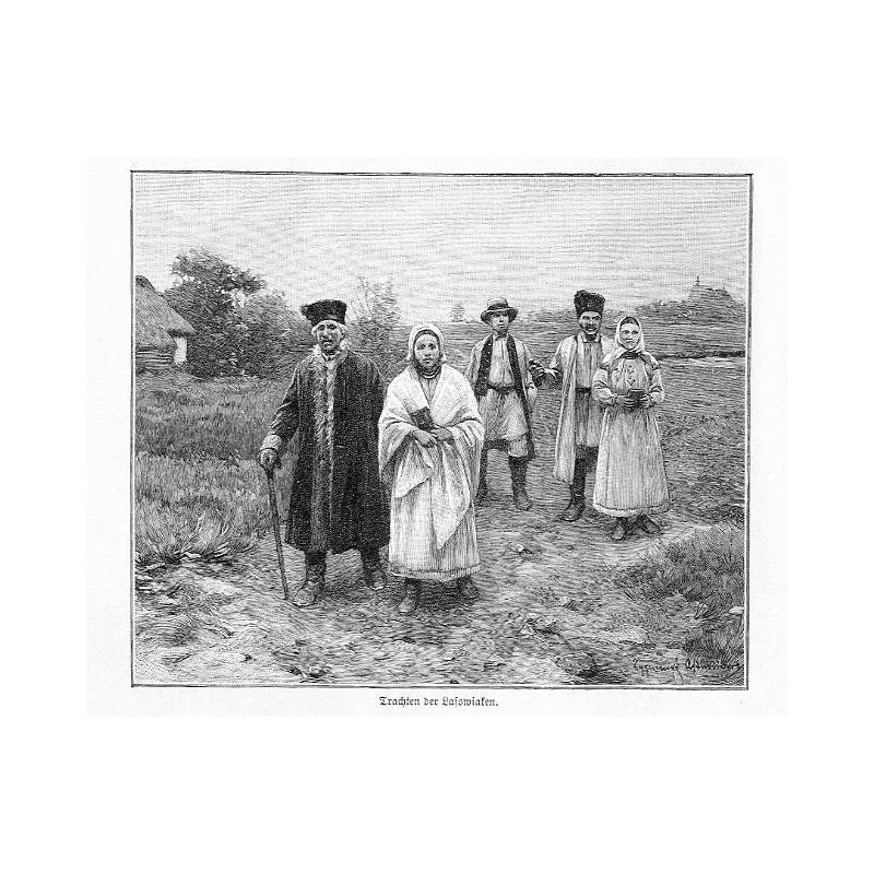 "Trachten der Lasowiaken. / (gegen den San wohnend)" / Lasowiacy