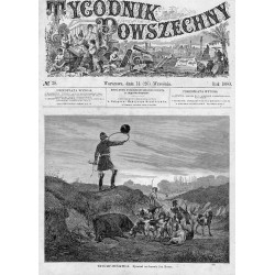 "TRYUMF MYŚLIWCA. Rysował na drzewie Jan Rosen. 555"