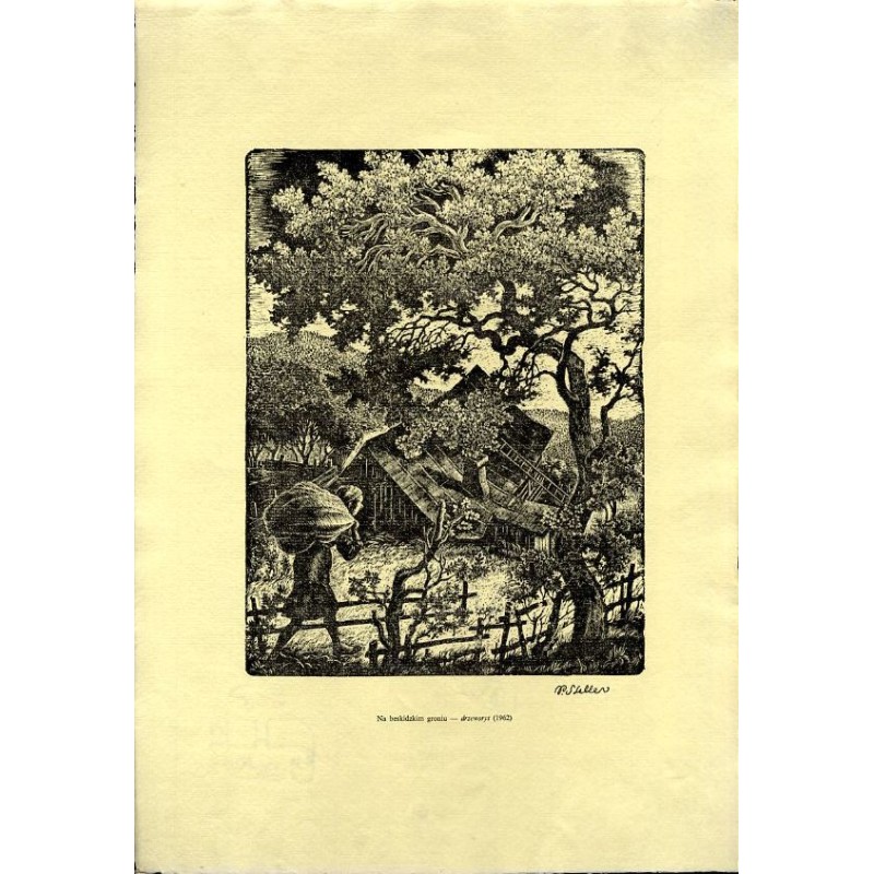 21 "Na beskidzkim groniu - drzeworyt (1962)"