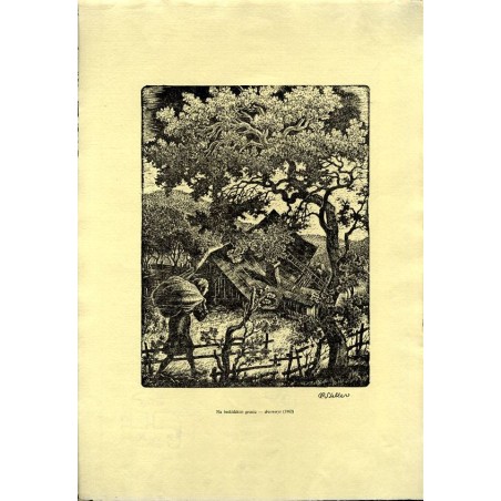 21 "Na beskidzkim groniu - drzeworyt (1962)"