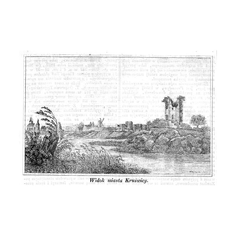 [1] "Widok miasta Kruświcy" [2] "Zamek kruświcki w roku 1655."