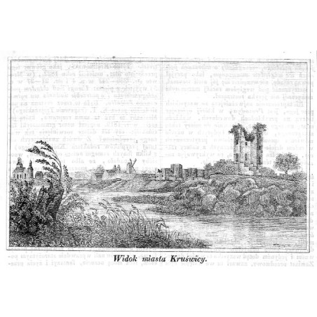 [1] "Widok miasta Kruświcy" [2] "Zamek kruświcki w roku 1655."