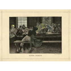 Kłótnia Hucułów / "KŁÓTNIA HUCUŁÓW. Obraz W. Szymanowskiego."