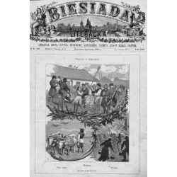 "PRACA I ZABAWA. WESELE. POD SIEW. POŻAR. Rysunek J. Ryszkiewicza."