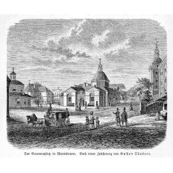 "Der Brunnenplaz in Warmbrunn. Nach einer Zeichnung von Gustav Täubert."