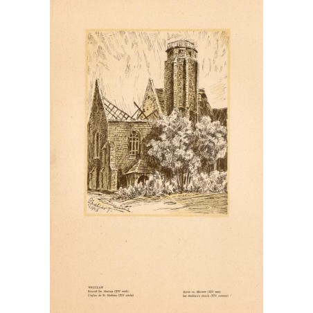 "WROCŁAW. Kościół Św. Macieja (XIV wiek) [...]"