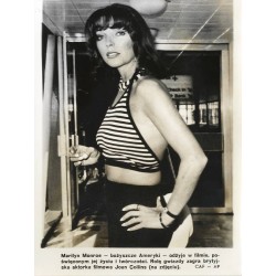 "Marilyn Monroe - bożyszcze Ameryki - odżyje w filmie [...]. Rolę gwiazdy zagra brytyjska aktorka filmowa Joan Collins (na zdjęc