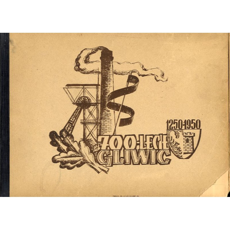"700-LECIE GLIWIC 1250-1950" (okładka teki graficznej)