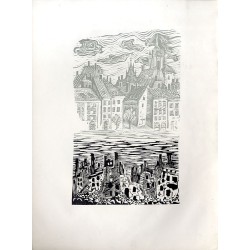 "Plac Zamkowy od strony ul. Piwnej - Place du Château vue de la rue Piwna"