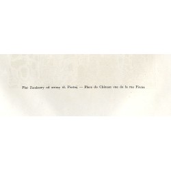 "Plac Zamkowy od strony ul. Piwnej - Place du Château vue de la rue Piwna"