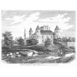 Zamek Tarłów w Piękoszewie / "ZAMEK TARŁÓW W PIĘKOSZEWIE. (Rysował na drzewie Lewicki)."