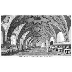 "Refektarz klasztorny na Jasnéj-Górze w Częstochowie. Rysował A. Głębocki. (3114)"