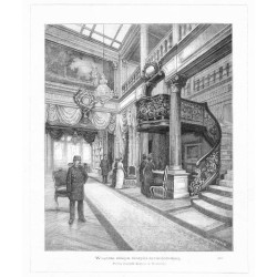 "Wnętrze sklepu fabryki żyrardowskiéj. Podług fotografii Konrada w Warszawie. (489)"