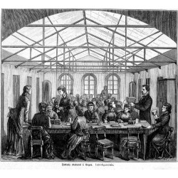 [1] "Zakłady drukarni J. Ungra. Introligatornia." [2] "Zakłady drukarni J. Ungra. Sala maszyn pośpiesznych." [3] "Zakłady druk