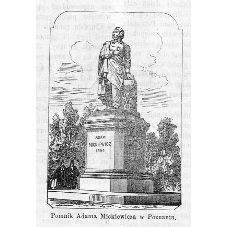 "Pomnik Adama Mickiewicza w Poznaniu."