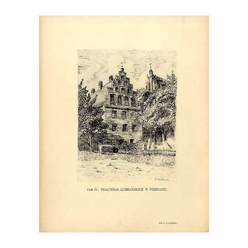 Psałteria Lubrańskich w Poznaniu / "TAB. IV. PSAŁTERJA LUBRAŃSKICH W POZNANIU."