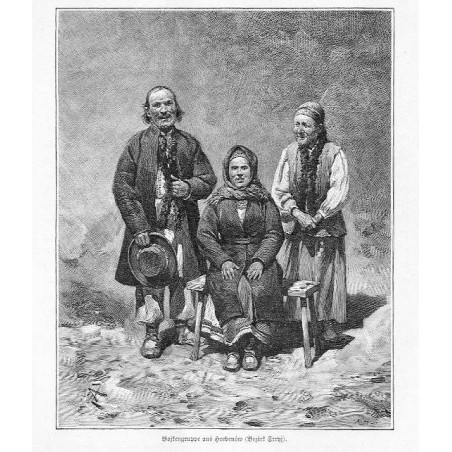 "Bojkengruppe aus Hrebenów (Bezirk Stryj)."