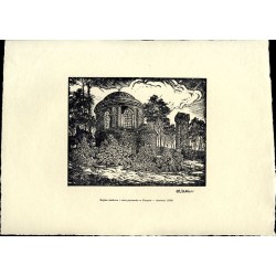 9 "Kaplica zamkowa i wieża piastowska w Cieszynie - drzeworyt (1934)"