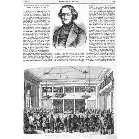 [1] "Dr. Julius Rupp, Gründer der freien Gemeinde in Königsberg." [2] "Sonntagsversammlung der freien Gemeinde in der deutschen
