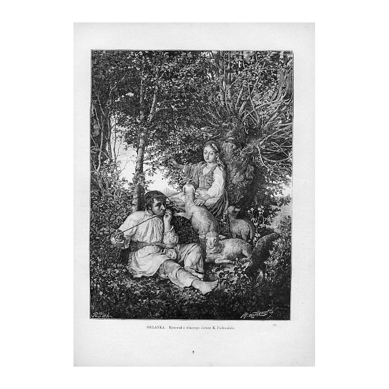 "SIELANKA. Rysował z własnego obrazu K. Pochwalski. 791"