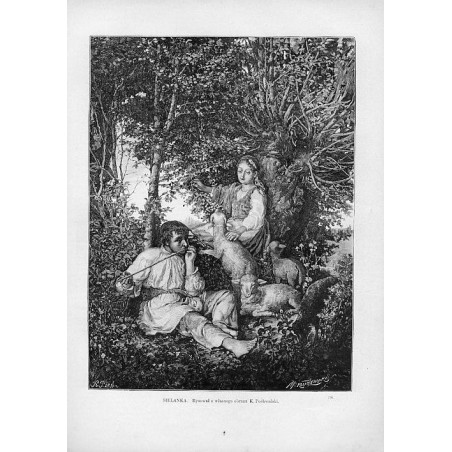 "SIELANKA. Rysował z własnego obrazu K. Pochwalski. 791"