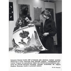 "Katowicki Wydział Grafiki ASP w Krakowie jako pierwsza wyższa uczelnia plastyczna w kraju, stworzyła nowy kierunek studiów - ks