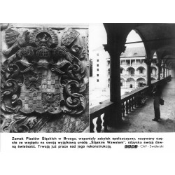 "Zamek Piastów Śląskich w Brzegu, wspaniały zabytek opolszczyzny, nazywany często ze względu na swoją wyjątkową urodę "Śląskim W