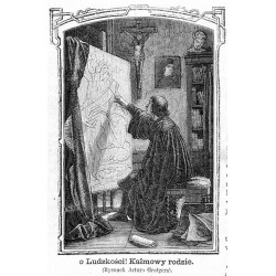 "o Ludzkości! Kaimowy rodzie. (Rysunek Artura Grotgera)."