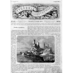 Zwaliska zamku w Będzinie / "ZWALISKA ZAMKU W BENDINIE. (Rysował z natury Dymitrowicz) [...]"