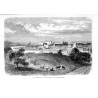Panorama Krakowa z 1863 roku / "VUE DE CRACOVIE. - D'après les croquis de notre correspondant spècial."