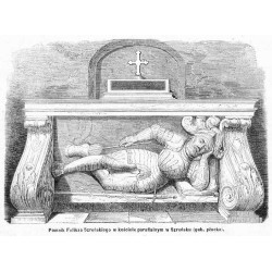 "Pomnik Feliksa Szreńskiego w kościele parafialnym w Szreńsku (gub. płocka)."