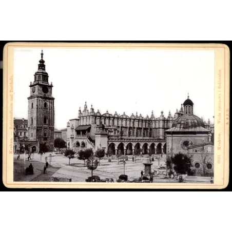 "6846. Kraków. - Wieża ratuszowa i Sukiennice. Krakau. - Rathhausthurm und Tuchhalle."