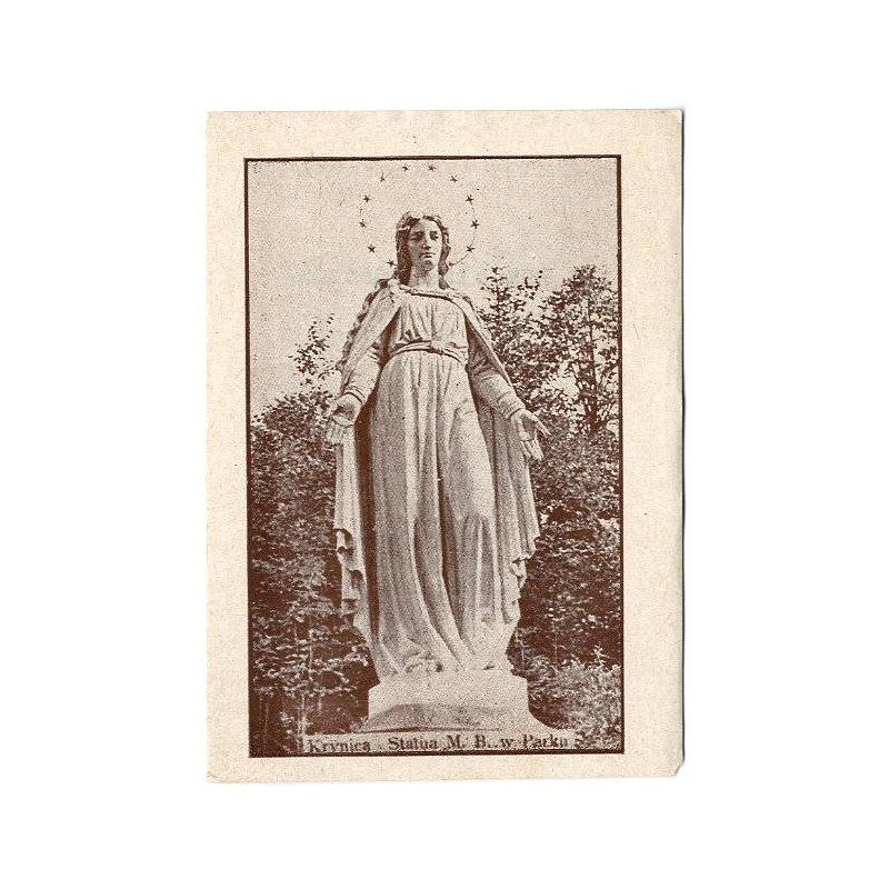 "Krynica Statua M. B. w Parku" / "Modlitwa do Królowej Krynickich Zdrojów"