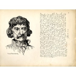 [1] "13. Ludomir Benedyktowicz - Głowa wieśniaka polskiego." / [2] "14. J. Rosen - Wyżeł. / [3] Abramowicz - rysunek piórem."
