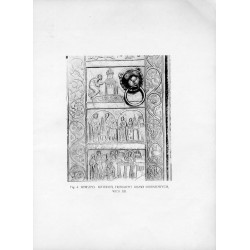 Fig. 4. Gniezno. Katedra, fragment drzwi brązowych, wiek XII / "Fig. 4. GNIEZNO. KATEDRA, FRAGMENT DRZWI BRONZOWYCH, WIEK XII."