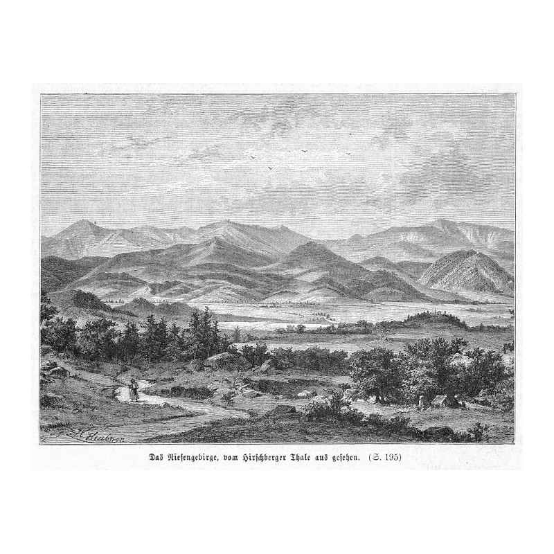 "Das Riesengebirge, vom Hirschberger Thale aus gesehen. [...]"