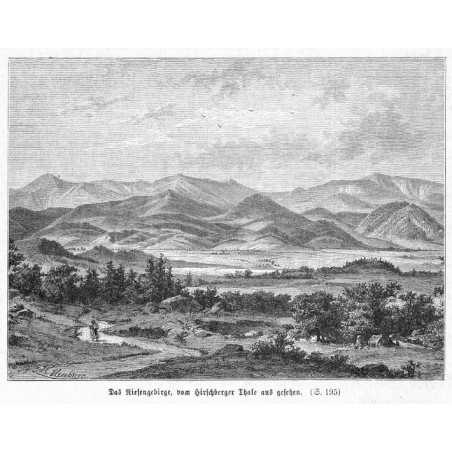 "Das Riesengebirge, vom Hirschberger Thale aus gesehen. [...]"