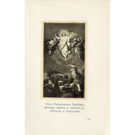"Obraz Przemienienia Pańskiego, słynnego cudami, w kościele parafialnym w Tenczynku."