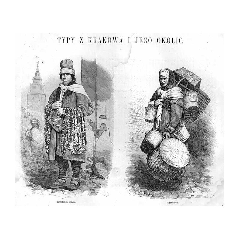 [1] "Sprzedający grzyby." [2] "Koszykarka."