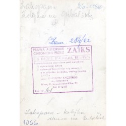"Zakopane - kolejka linowa na Gubałówkę 26-1186 Zam. 284/62 1066 [...] [19]61"