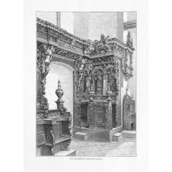 "Vom Chorgestühl der Pfarrkirche zu Biecz."