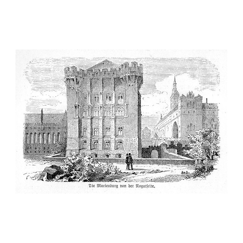 "Die Marienburg von der Nogatseite."