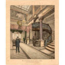 "Wnętrze sklepu fabryki żyrardowskiéj. Podług fotografii Konrada w Warszawie. (489)"